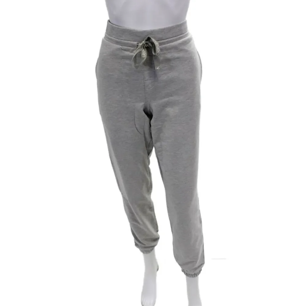 Calvin Klein Womens Cotton Drawstring Pajama Pants Gray Size S